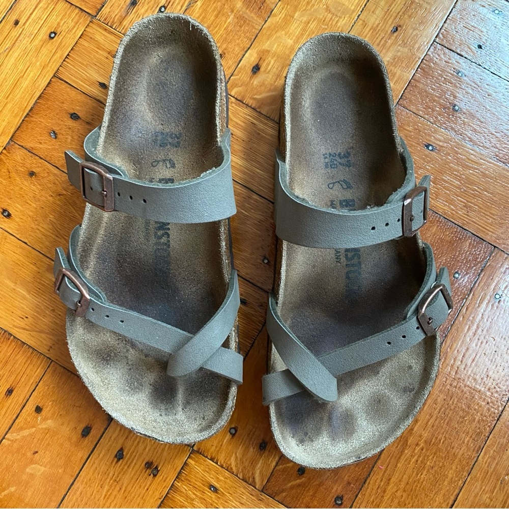 Birkenstock Mayari Sandals Toe Loop Birko-Flor Sz 37 Women’s Sandals